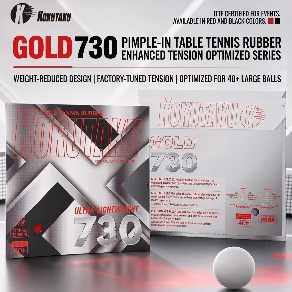 Table Tennis Paddle Set - Накладка для настольного тенниса Kokutaku Gold