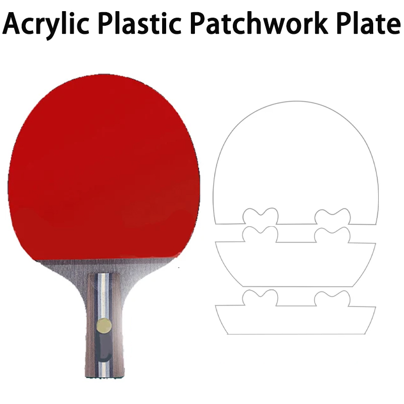 Table Tennis Paddle Set - Акриловая пластиковая лоскутная пластина для крепления,