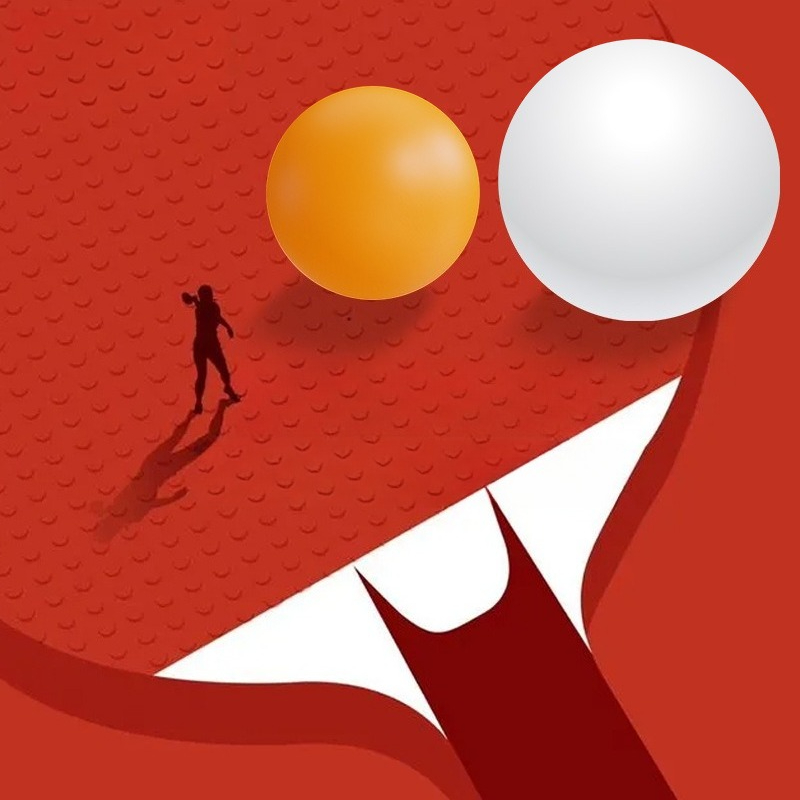 Теннисный мяч 55 мм для настол – обзор и цена Table Tennis Logo